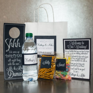 items to put in hotel bags for wedding guests