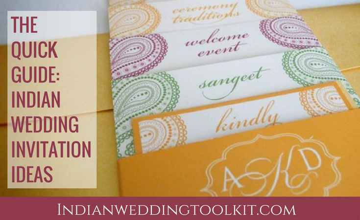The Quick Guide: Indian Wedding Invitation Ideas
